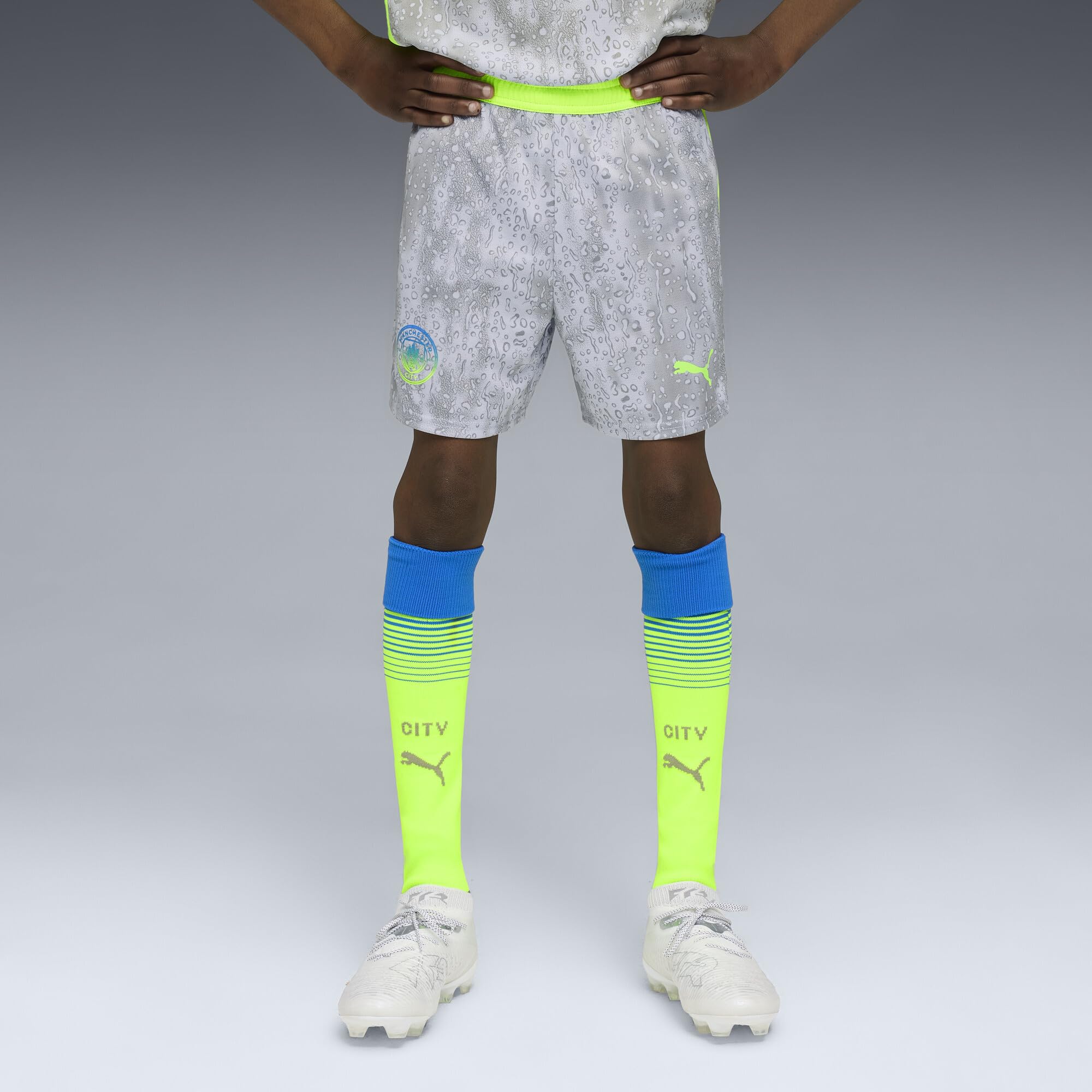 PUMA Short de Football Manchester City Enfant 2025/26 - Pro Green